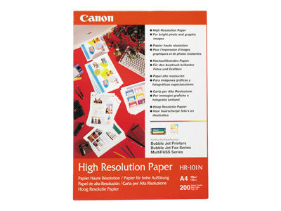 CANON HR-101 high resolution  papier inkjet 110g/m2 A4 200 feuilles pack de 1