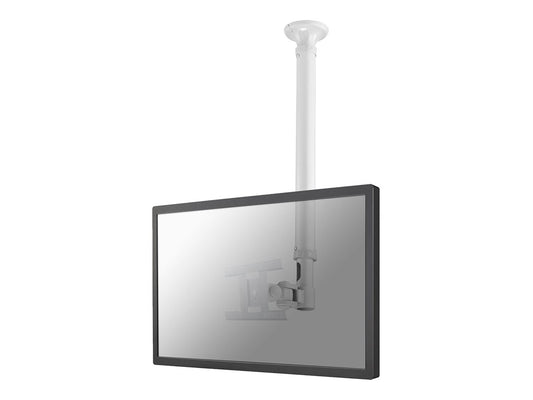 NEOMOUNTS FPMA-C100WHITE Support de plafond pour écran de 10-30p - h 79-129 cm