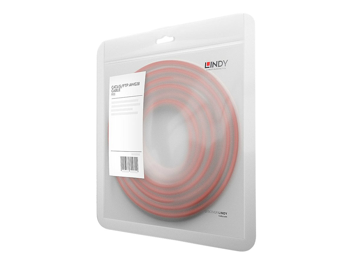 LINDY Basic Cat.6 S/FTP Cable Red 5m Patch Cable