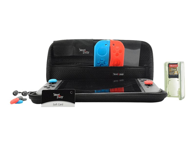 STEELPLAY Kit Carry & Protect 11 en 1 SWITCH + 2 Housses Manettes Offertes