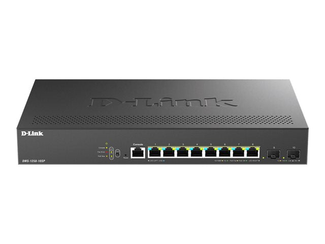 D-LINK D-LINK Smart+ L2+ 8 ports 2.5 GbE PoE+ and 2 ports 10 GbE SFP+ - Budget PoE 240 W