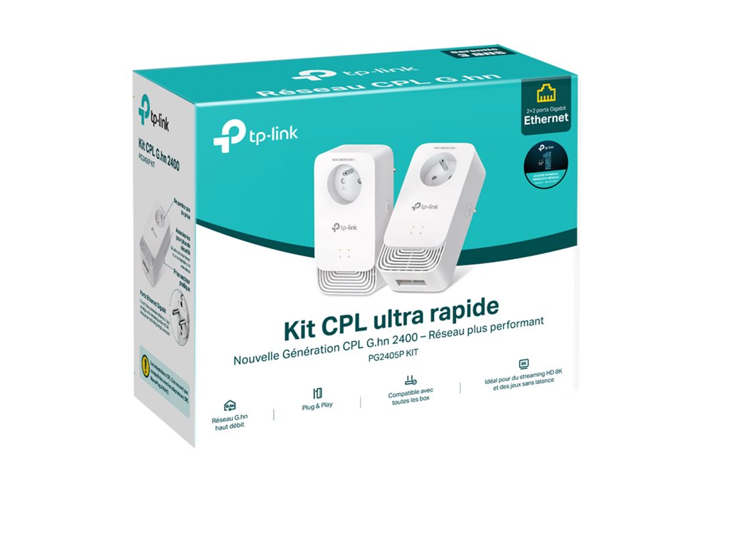 TP-LINK G.hn2400 Passthrough Powerline KIT