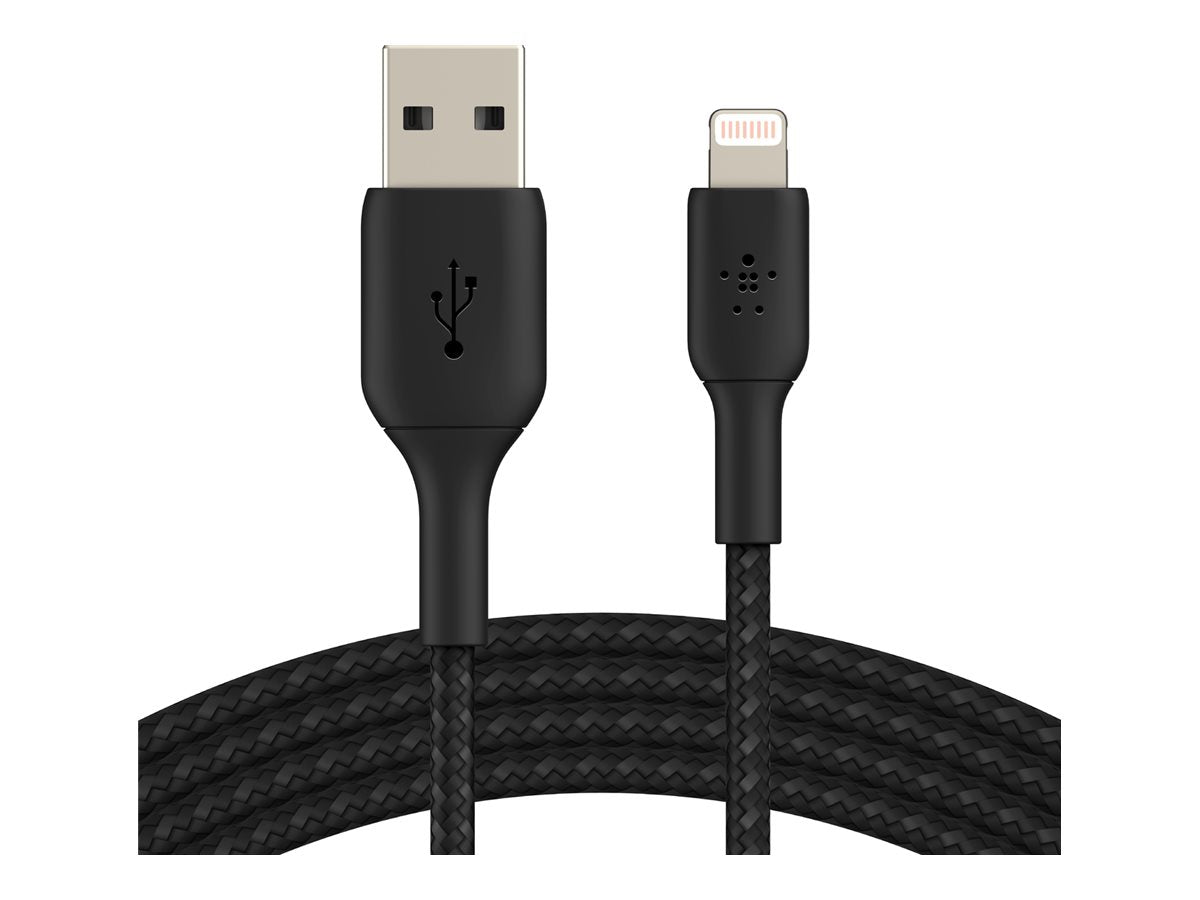BELKIN BOOST CHARGE USB-A to Lightning Cable Braided 3M Black
