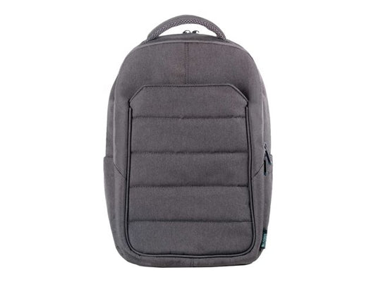 URBAN FACTORY Eco-designed laptop backpack made from recycled PET. Its structure is reinforced with high density foam