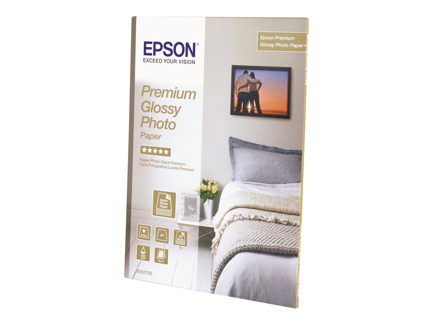 EPSON PREMIUM brillant photo  papier inkjet 255g/m2 100x150mm 40 feuilles pack de 1
