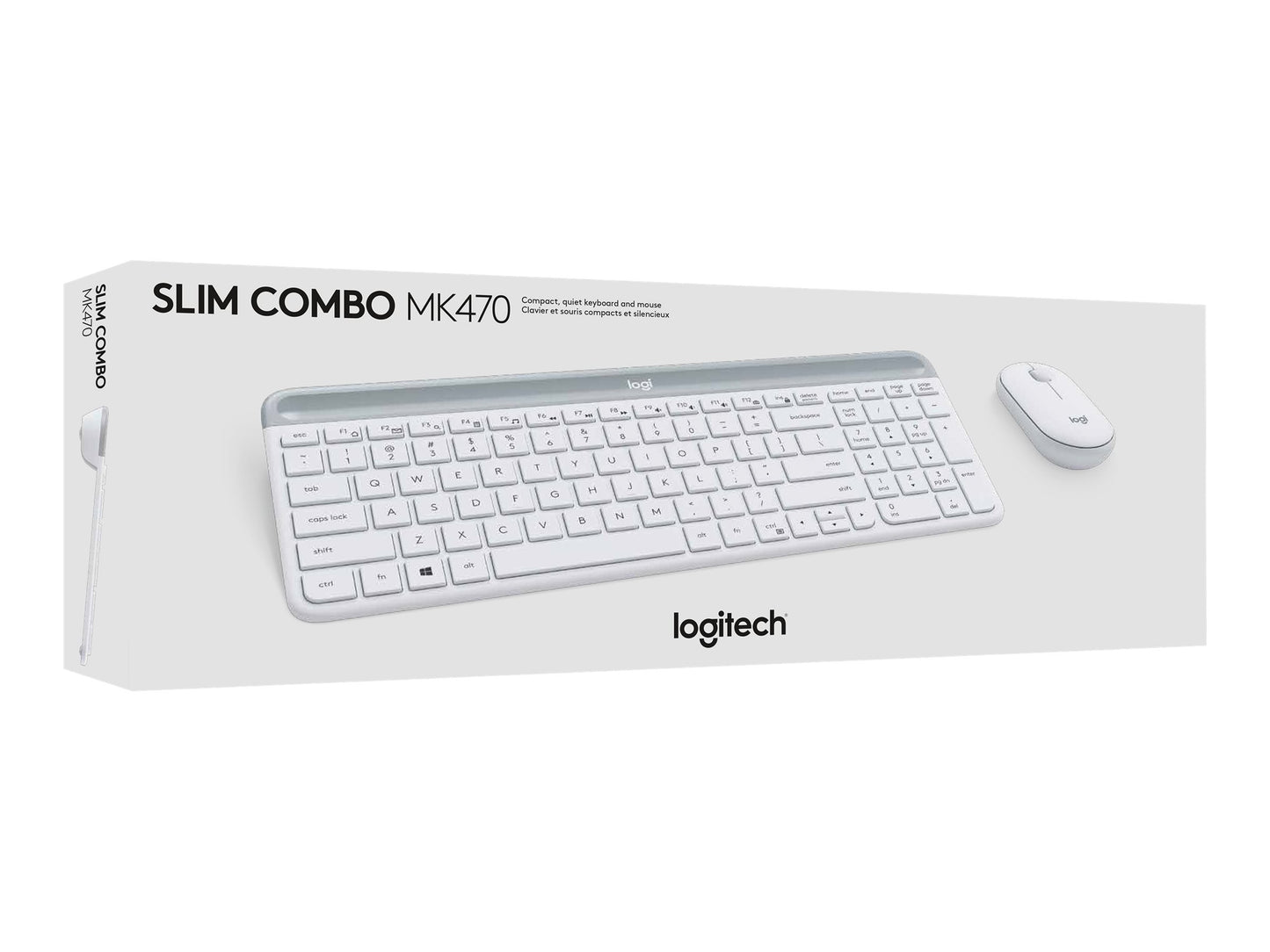 LOGITECH LOGITECH Slim Wireless Keyboard and Mouse Combo MK470 OFFWHITE (FR)