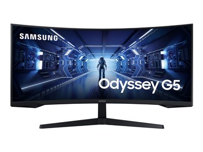 SAMSUNG ODYSSEY G5 - LC34G55T 34p 165Hz - Ecran gaming incurvé - UWQHD 3440x1440 - VA - 1ms - HDR10 - 250cd/m² - 2500 : 1 - HDMI- DP