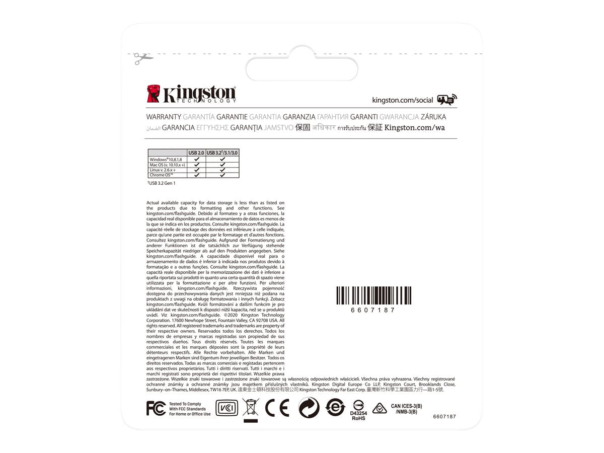 KINGSTON 256Go USB3.2 DataTraveler Gen1 Kyson