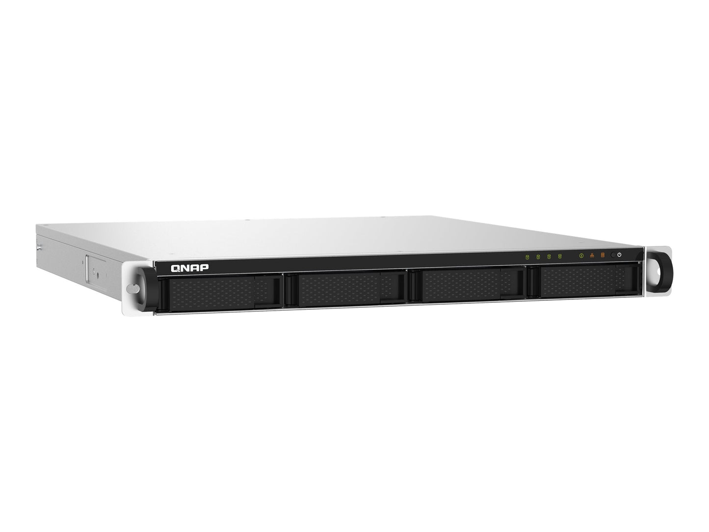 QNAP SYSTEMS QNAP TS-432PXU-RP-2G 4-Bay rackmount NAS AL324 2Go DDR4 UDIMM RAM SATA 6Gb/s 2x 10GbE SFP+ 2x 2.5GbE 1x PCIe Gen2 x2 slot 250W