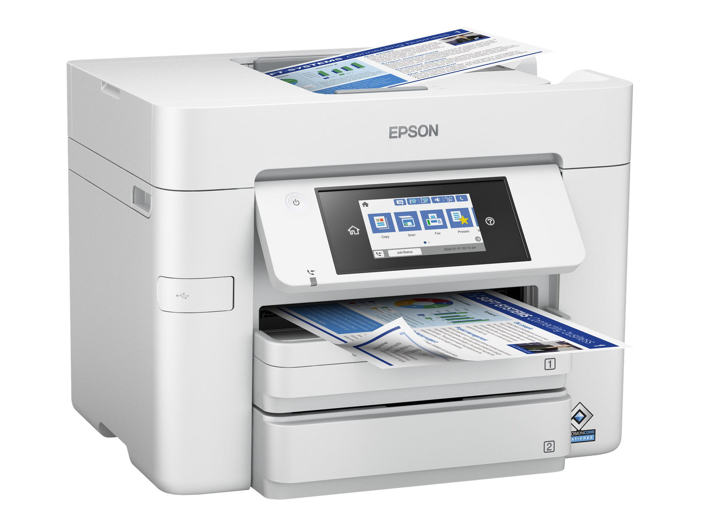 EPSON WorkForce Pro WF-C4810DTWF MFP colour ink-jet A4 36ppm print 500 sheets USB 2.0 LAN Wi-Fi USB host