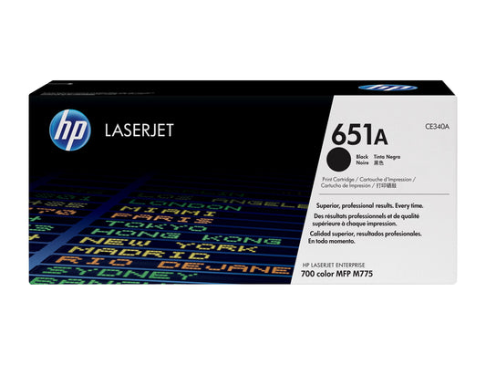 HP 651A original Toner cartridge CE340A black standard capacity 13.500 pages 1-pack