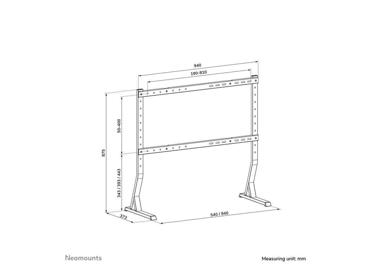 NEOMOUNTS DS45-430BL18 Support de bureau pour écran à poser 45-90p