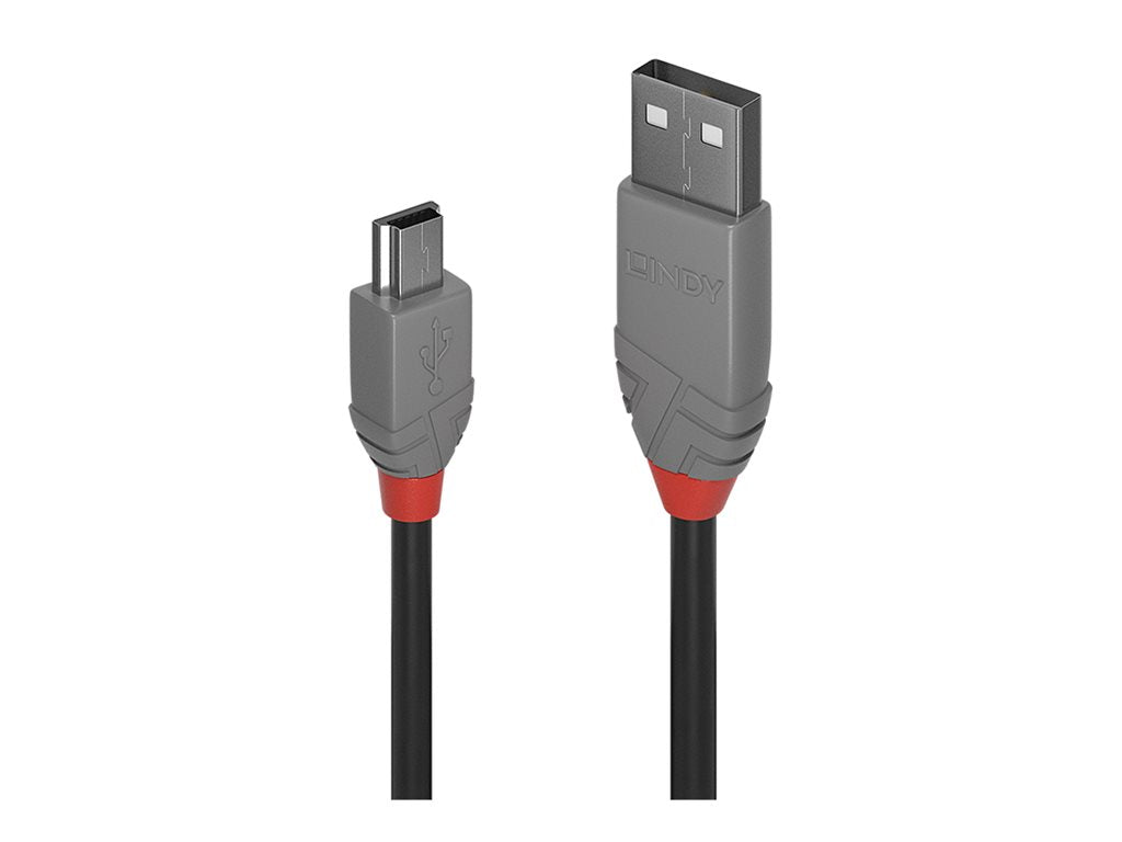 LINDY Câble USB 2.0 type A vers Mini-B Anthra Line 3m
