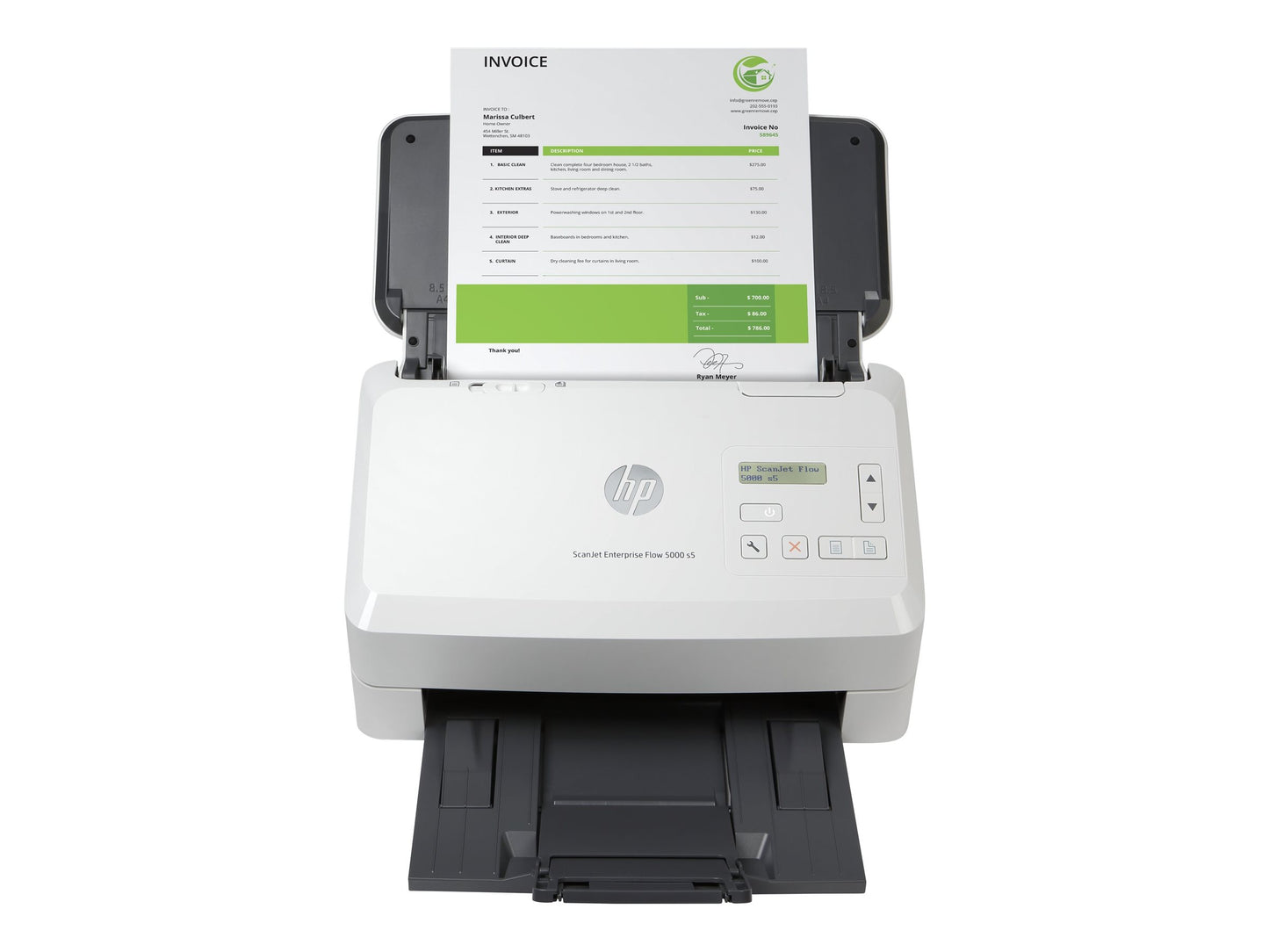 HP INC. HP ScanJet Enterprise Flow 5000 s5 Document scanner CMOS CIS Duplex 216x3100mm 600dpix600dpi 65ppm ADF 80sheets 7500scans