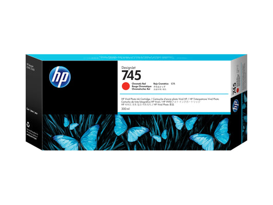 HP 745 original Ink cartridge F9K06A Chromatic Red 300 ml