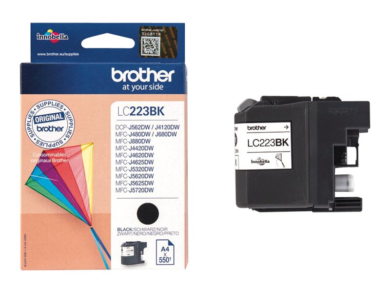 BROTHER LC-223 cartouche d encre noir capacité standard 550 pages pack de 1