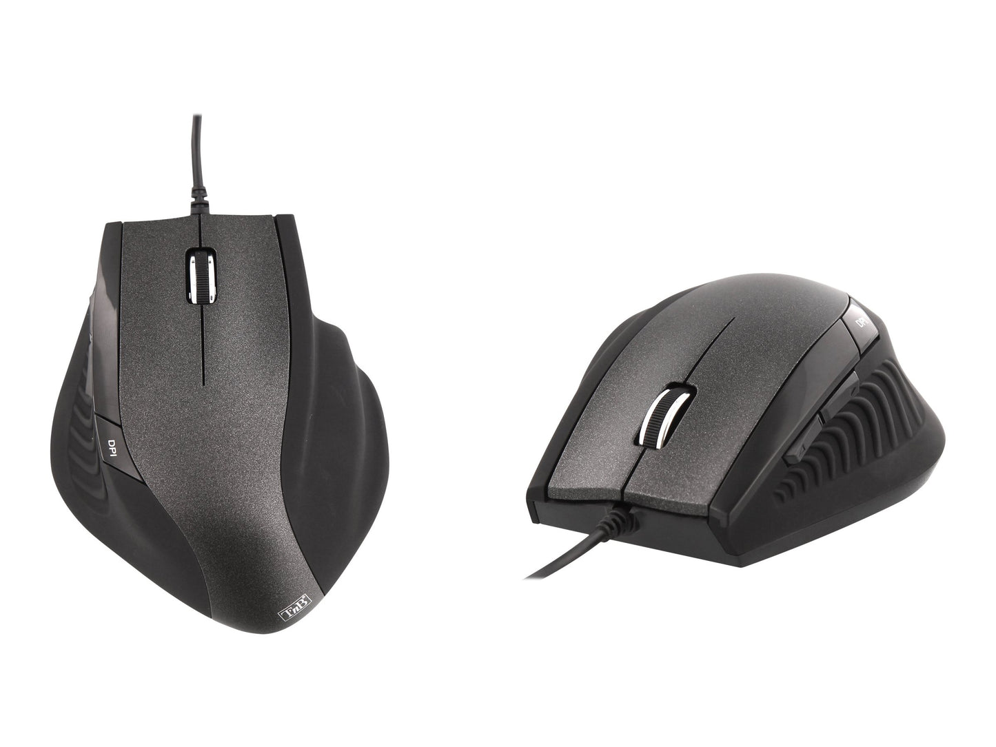 T'NB TNB ERGO Line Wired Ergonomic Mouse Black Optimized Design For Comfortable Use