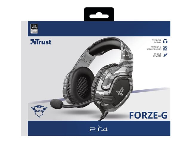 TRUST Casque gaming FORZE pour PS5/PS4 license officielle - Grey