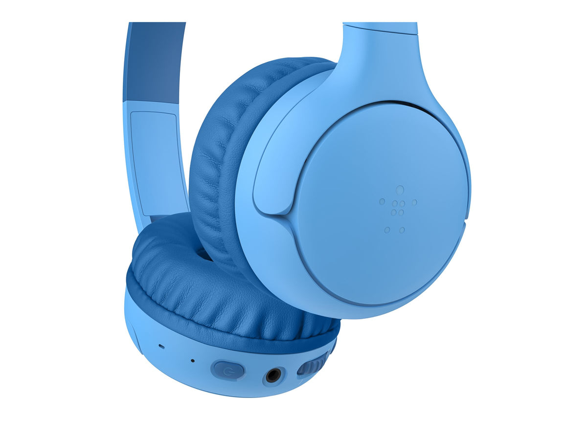 BELKIN SoundForm Mini 2 Kids Wireless On-Ear Headphones Blue