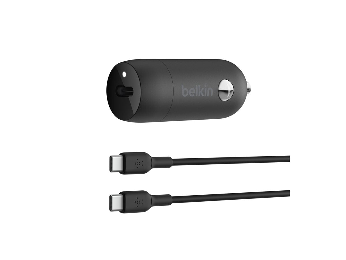 BELKIN BELKIN 30W USB PD Car Charger With PPS W/PVC C-C 1M BLK