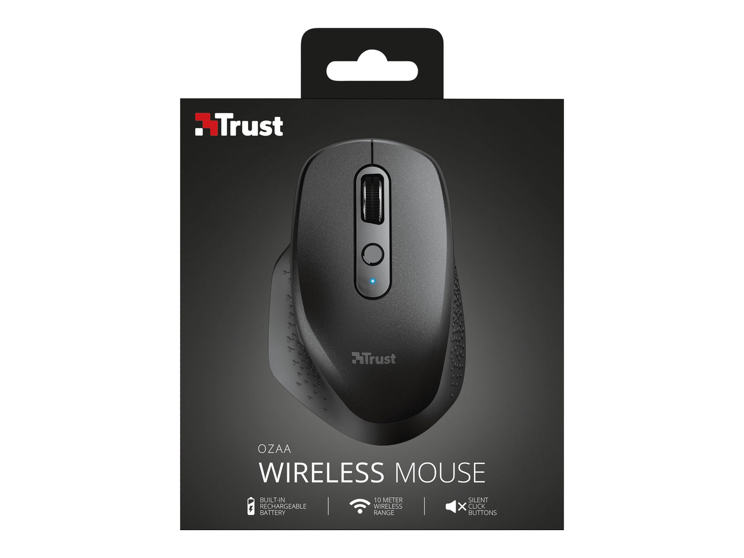 TRUST Souris sans fil OZAA Compact multi-connexion - Noire