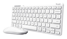 Charger l'image dans la galerie, TRUST Pack clavier &amp; souris sans fil LYRA Bluetooth - blanc (FR)