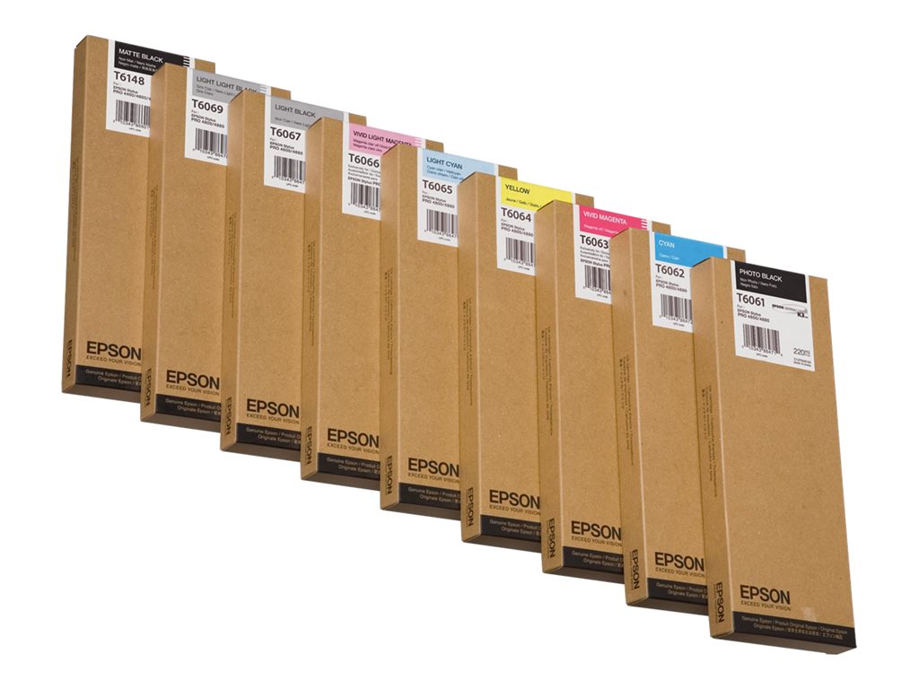EPSON T6065 cartouche dencre cyan clair capacité standard 220ml pack de 1