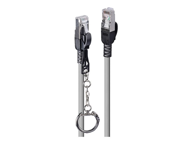 LINDY 1m Cat.6A S/FTP Security Network Cable Grey
