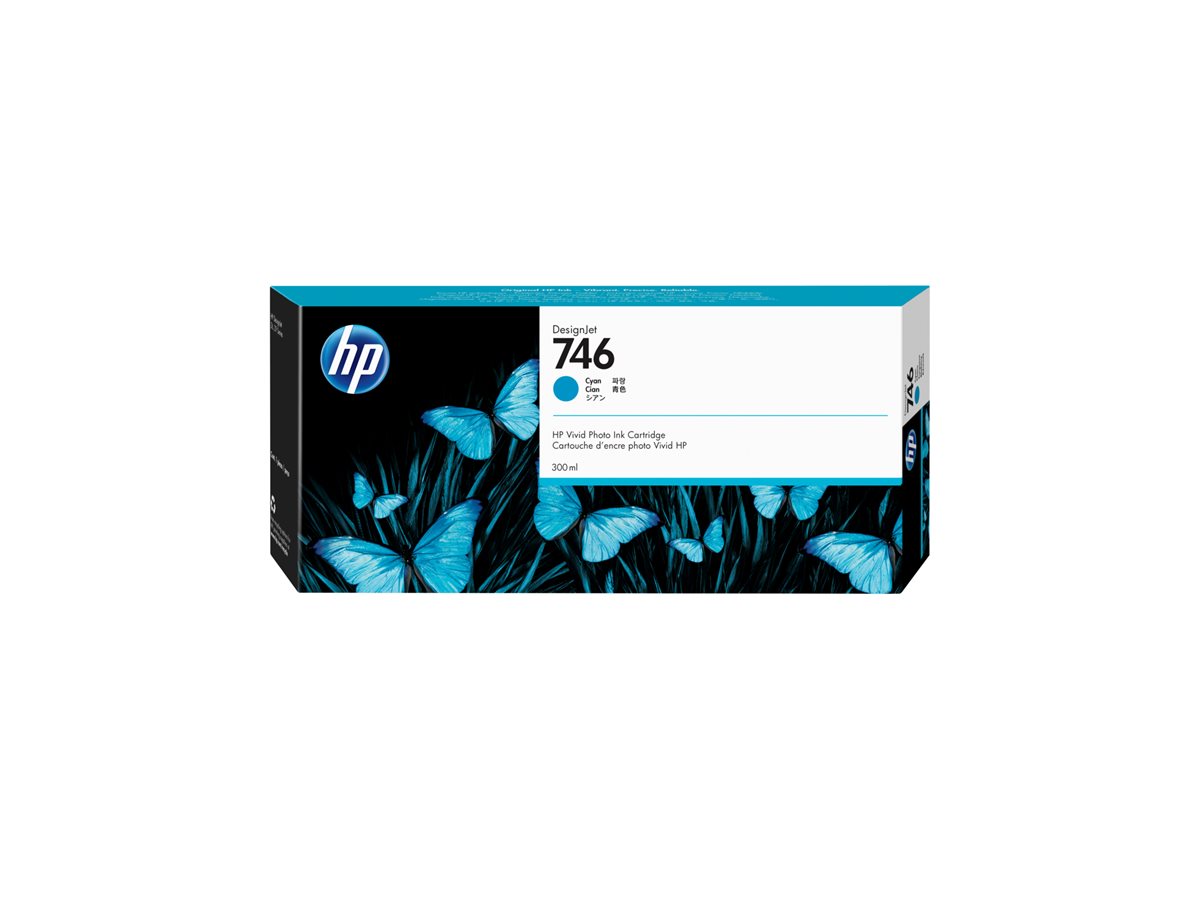 HP 746 300-ml Cyan Ink Cartridge