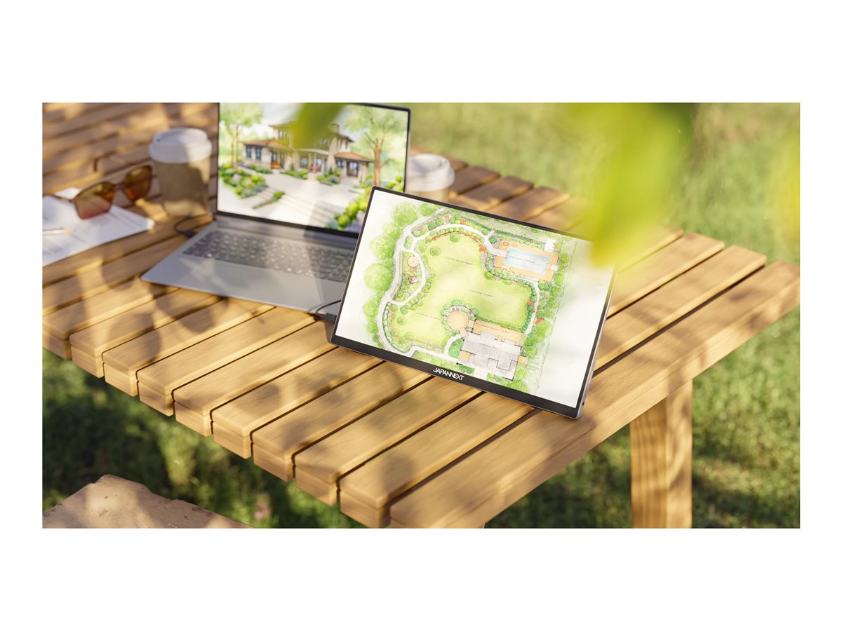 JAPANNEXT JAPANNEXT JN-MD-i156FHDR-T - Ecran nomade tactile alu 15.6p 1920x1080 FHD 60Hz - IPS - 250 cd/m2 - HDR - HDMI - USB-C charge