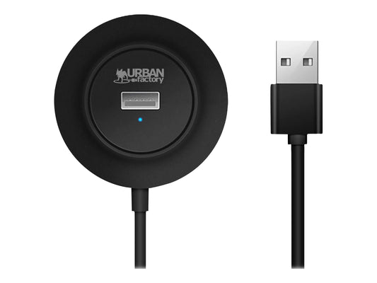 URBAN FACTORY MINEE 4-Port USB 2.0 Hub Black