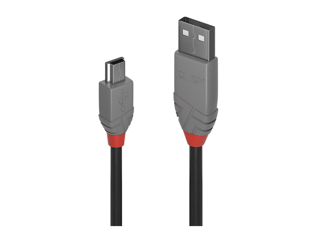 LINDY Câble USB 2.0 type A vers Mini-B Anthra Line 5m