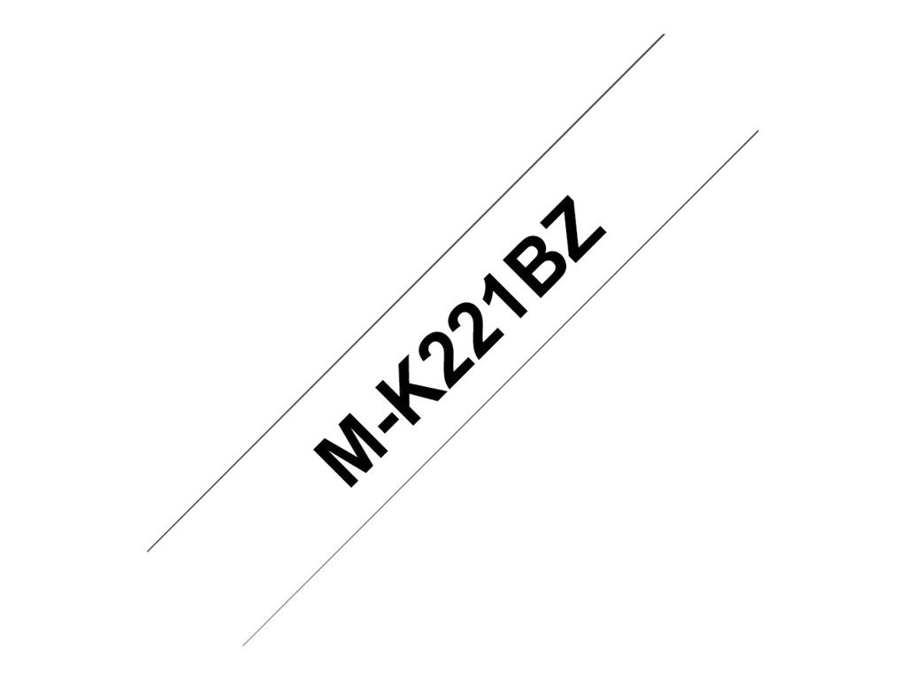 BROTHER P-TOUCH MK-221B noir sur blanc 9mm
