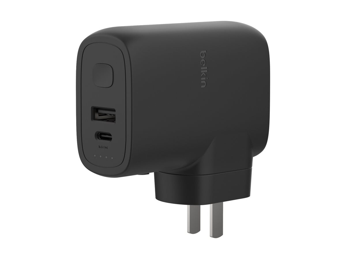 BELKIN BELKIN Hybrid Wall Travel Charger 25w + 5k Power Bank UK EU US AU Black