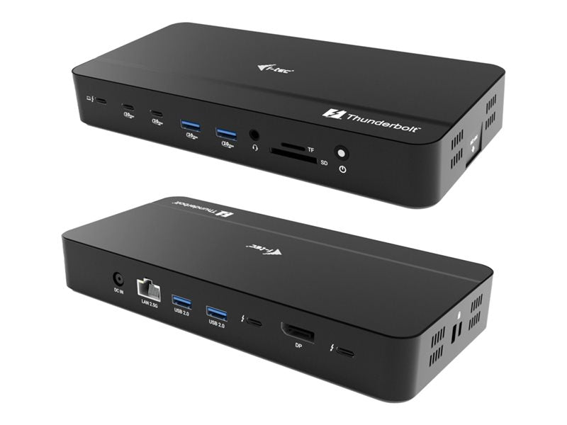 I-TEC TB5 Triple DisplayDS 2xTB5 1xDP 1x2.5GLAN 1xM.2 slot 1xAudio/Mic 2xUSB-C Gen2 2xUSB-A Gen2 2xUSB 2.0 SD+TF Cardreader PD 140W