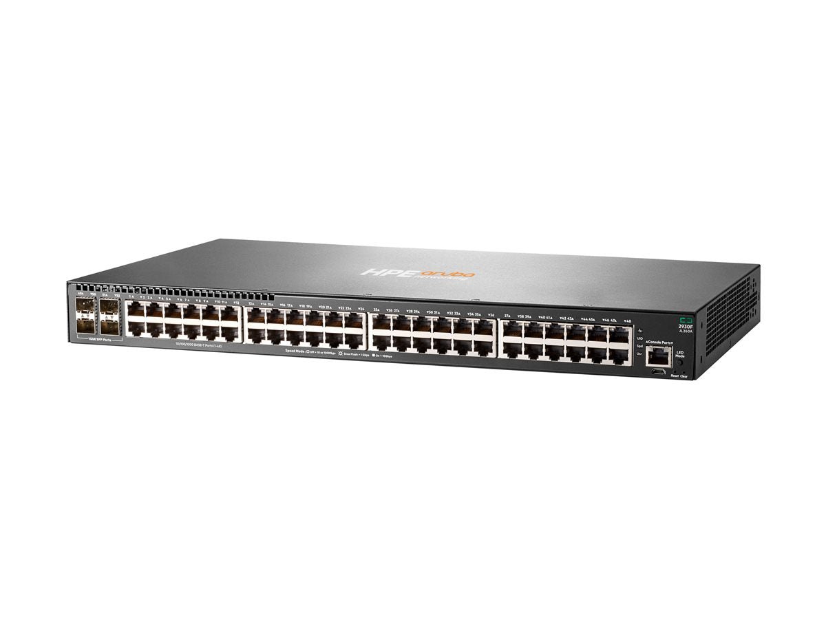 HEWLETT PACKARD ENTERPRISE HPE Aruba 2930F Switch 48G 4SFP Europe English