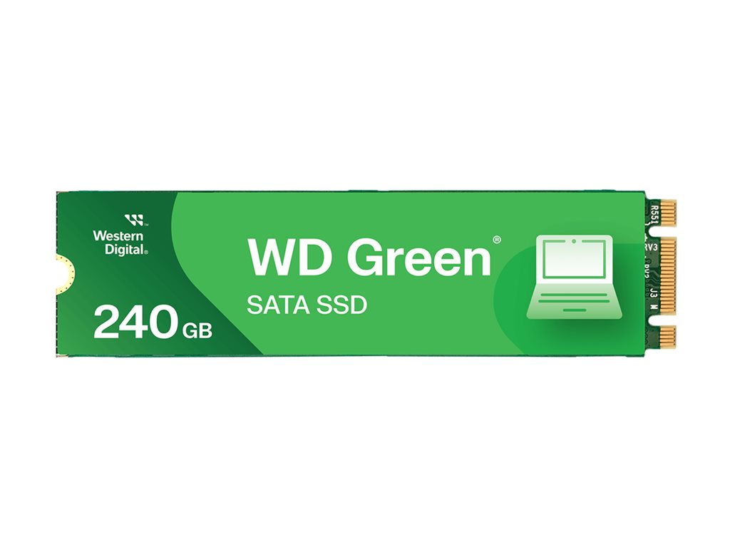 SANDISK WD Green SATA 240Go Internal SSD Solid State Drive - SATA 6Gb/s M.2 2280 - WDS240G3G0B POWERED BY SANDISK