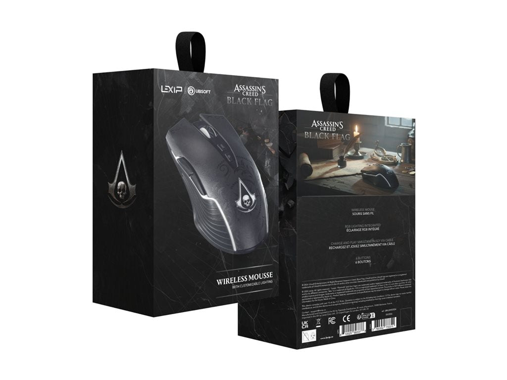 LEXIP BLACK FLAG RESYNCED TATOO WIRELESS MOUSE