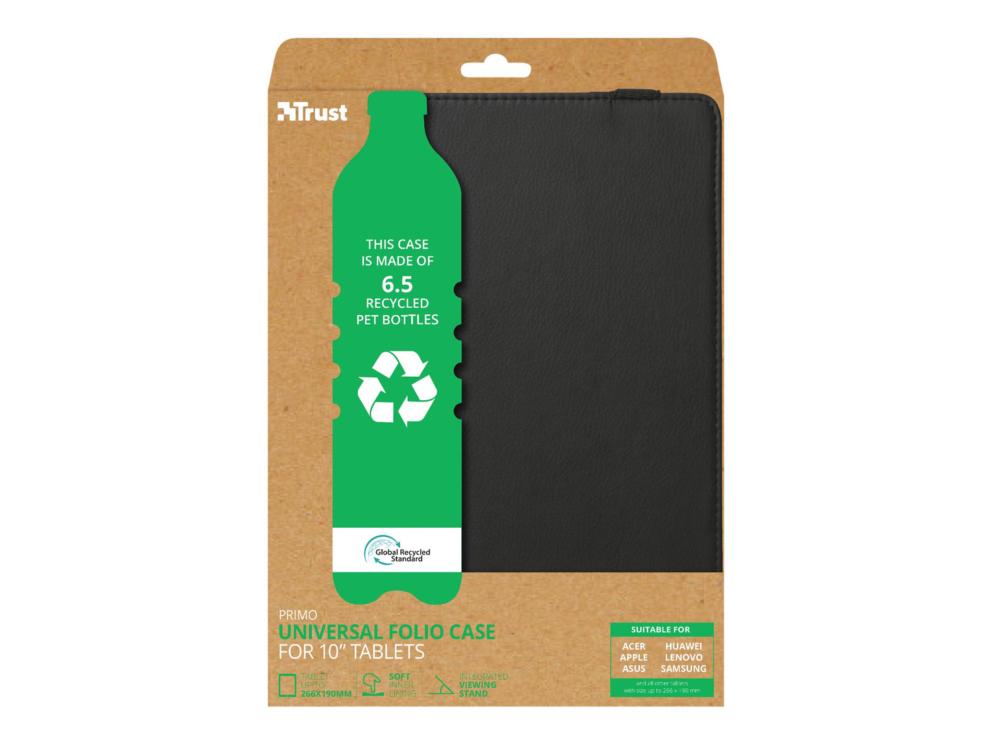 TRUST Housse universelle PRIMO pour tablette 10p ECO - Black