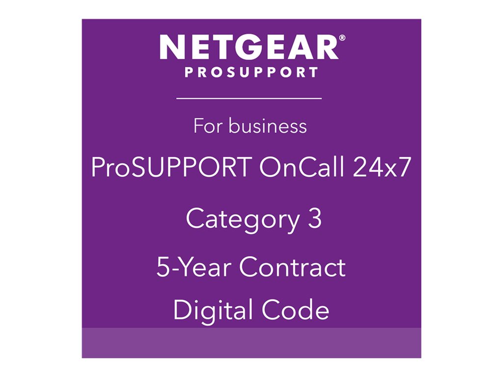 NETGEAR Pack ProSUPPORT 5 ans OnCall 24/7 Catégorie 3
