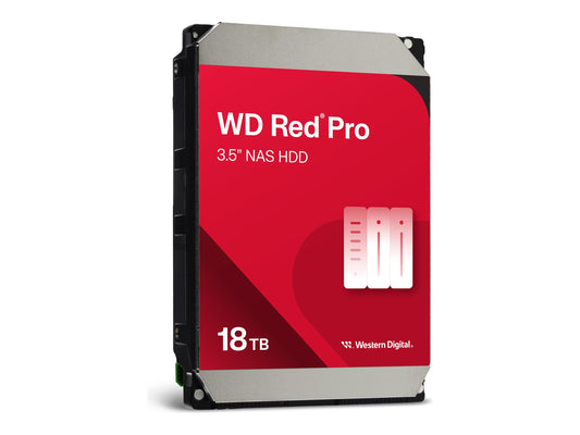 WESTERN DIGITAL WD Red Pro 18To 6Gb/s SATA 512Mo Cache Internal 3.5p HDD bulk