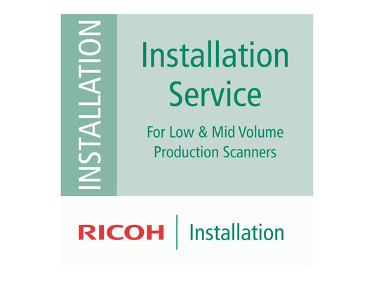 RICOH Installation Service LMP for Low and Medium Volume Production Scanners