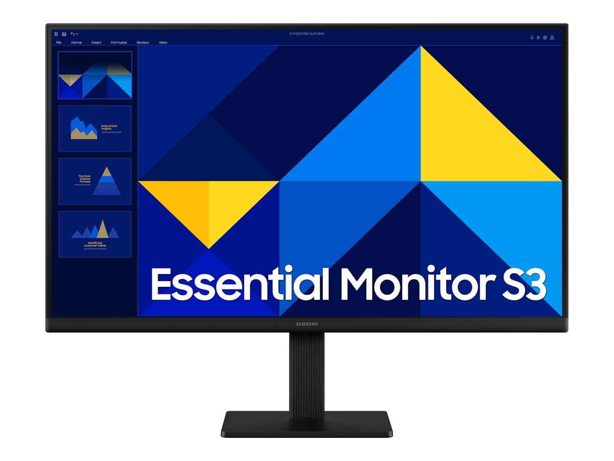SAMSUNG LS24D300GAUXEN  écran LED - 24" - 1920 x 1080 Full HD (1080p) @ 100 Hz - IPS - 250 cd/m² - 1000:1 - 5 ms - HDMI, VGA - noir