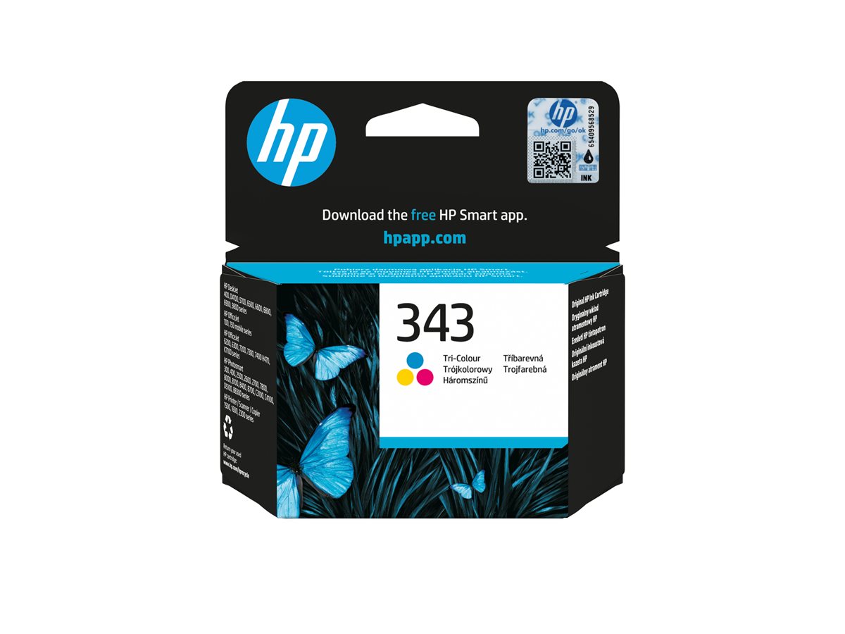HP 343 original Ink cartridge C8766EE UUS tri-colour standard capacity 7ml 330 pages 1-pack