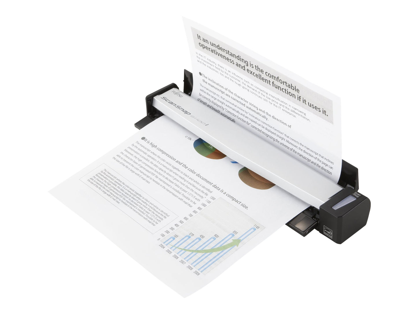 RICOH ScanSnap S1100i Scanner A4 color USB2.0 simplex 5.2sec per page USB Win und Mac ABBYY FineReader (P)