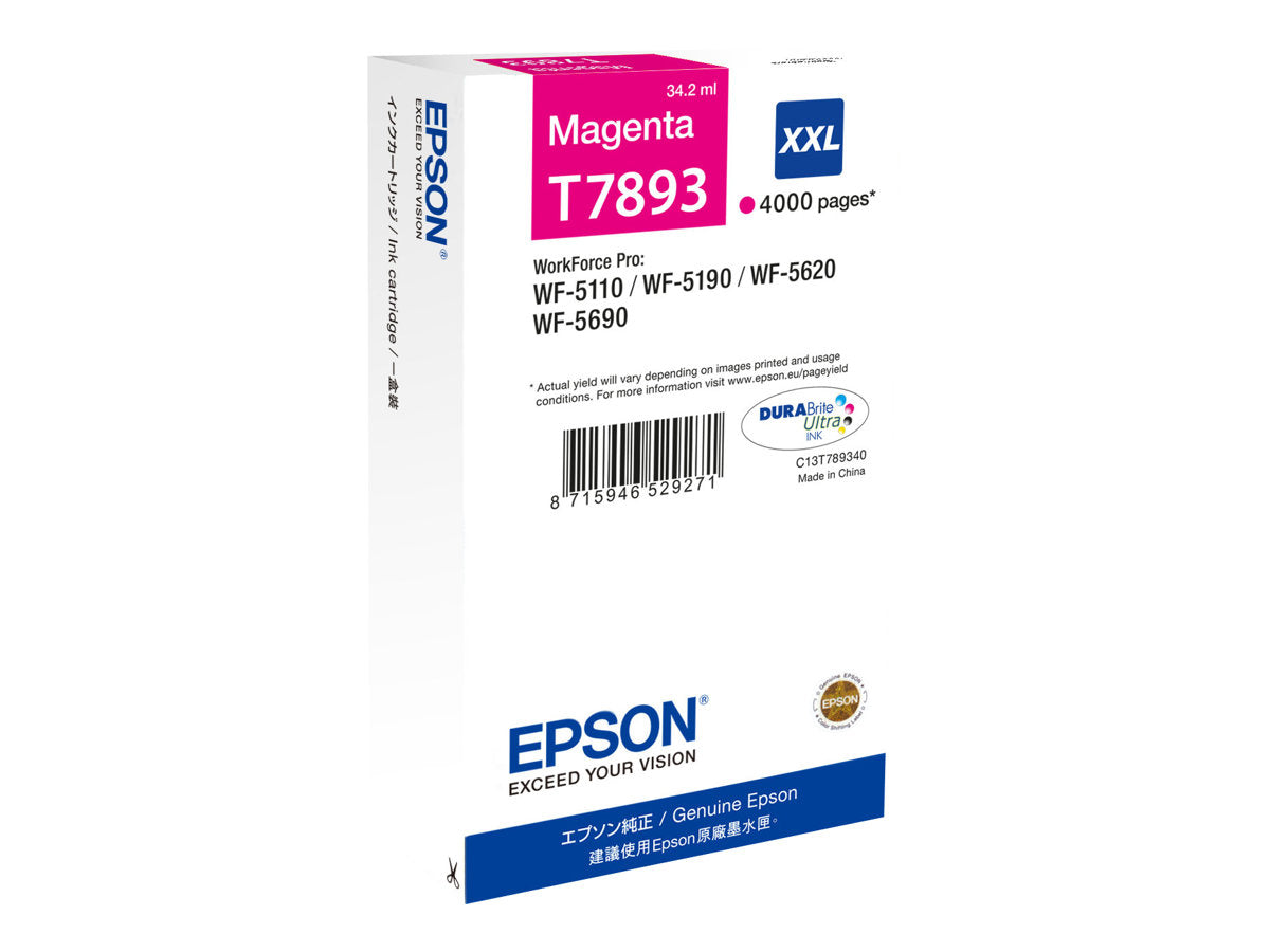 EPSON 1LB T7893 ink cartridge magenta extra high capacity 4.000 pages 1-pack