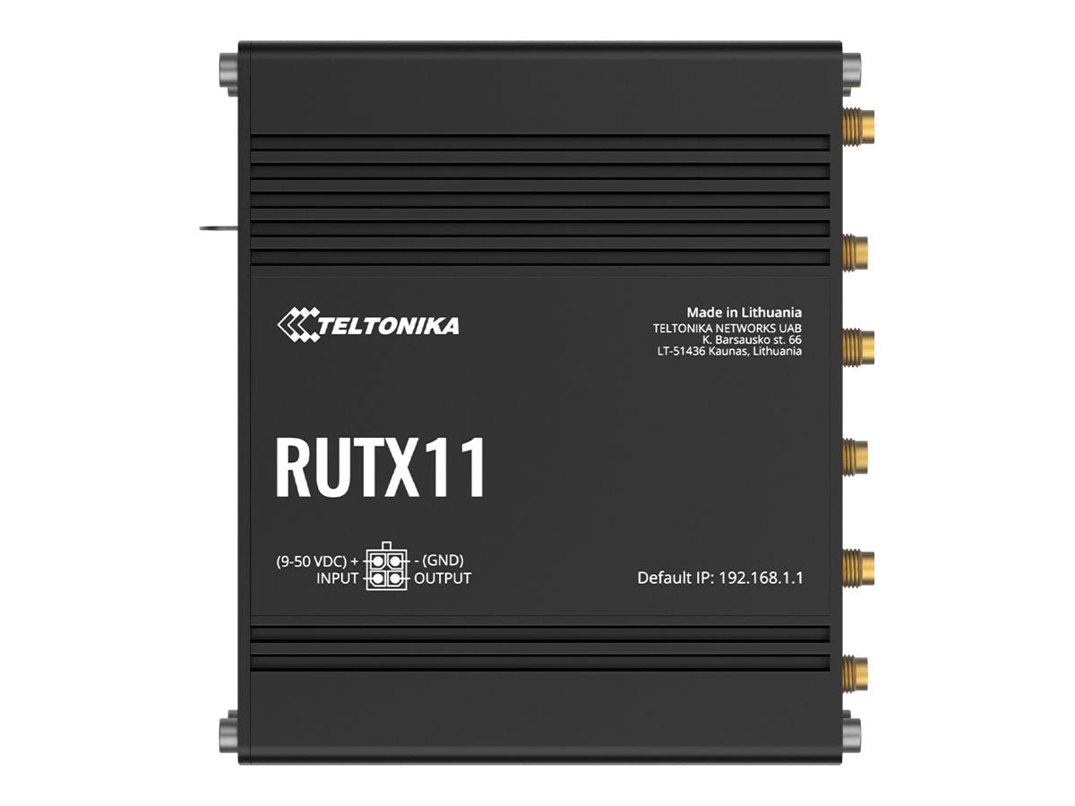 TELTONIKA NETWORKS RUTX11 DUAL SIM Bluetooth 4G/LTE router EMEA eSIM version