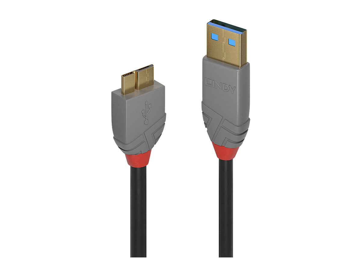 LINDY LINDY Câble USB 3.0 Type A vers Micro-B Anthra Line 0.5m