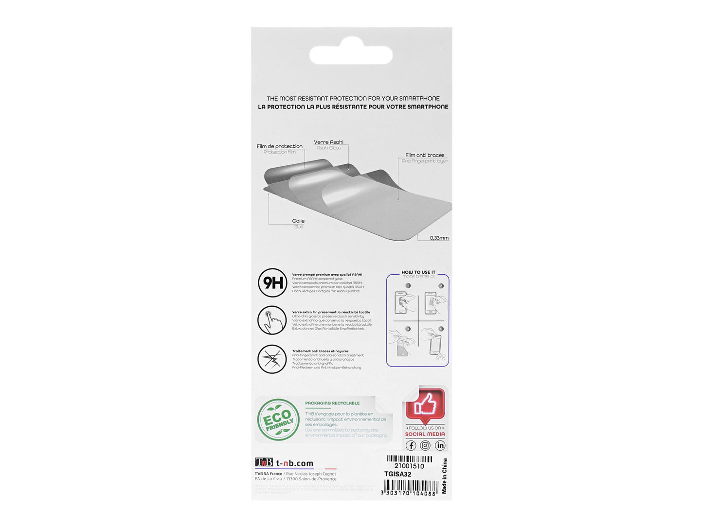 T'NB TNB Full Tempered Glass Protection For Samsung Galaxy A32 5G Transparent