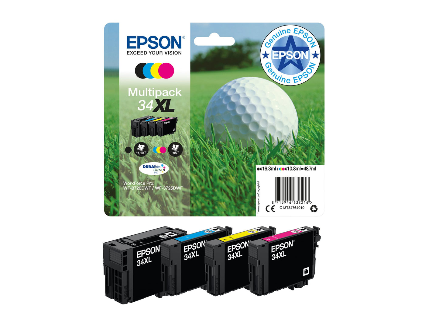 EPSON 2LB Multipack 4-colours 34XL DURABrite Ink Ultra CMYK XL
